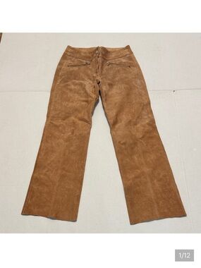 Wilsons Leather Tan Suede Flare Jeans